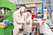 Sản xuất tại Công ty CP Thiết bị điện MBT (Điểm Công nghiệp Sông Cùng, xã Đồng Tháp, huyện Đan Phượng).