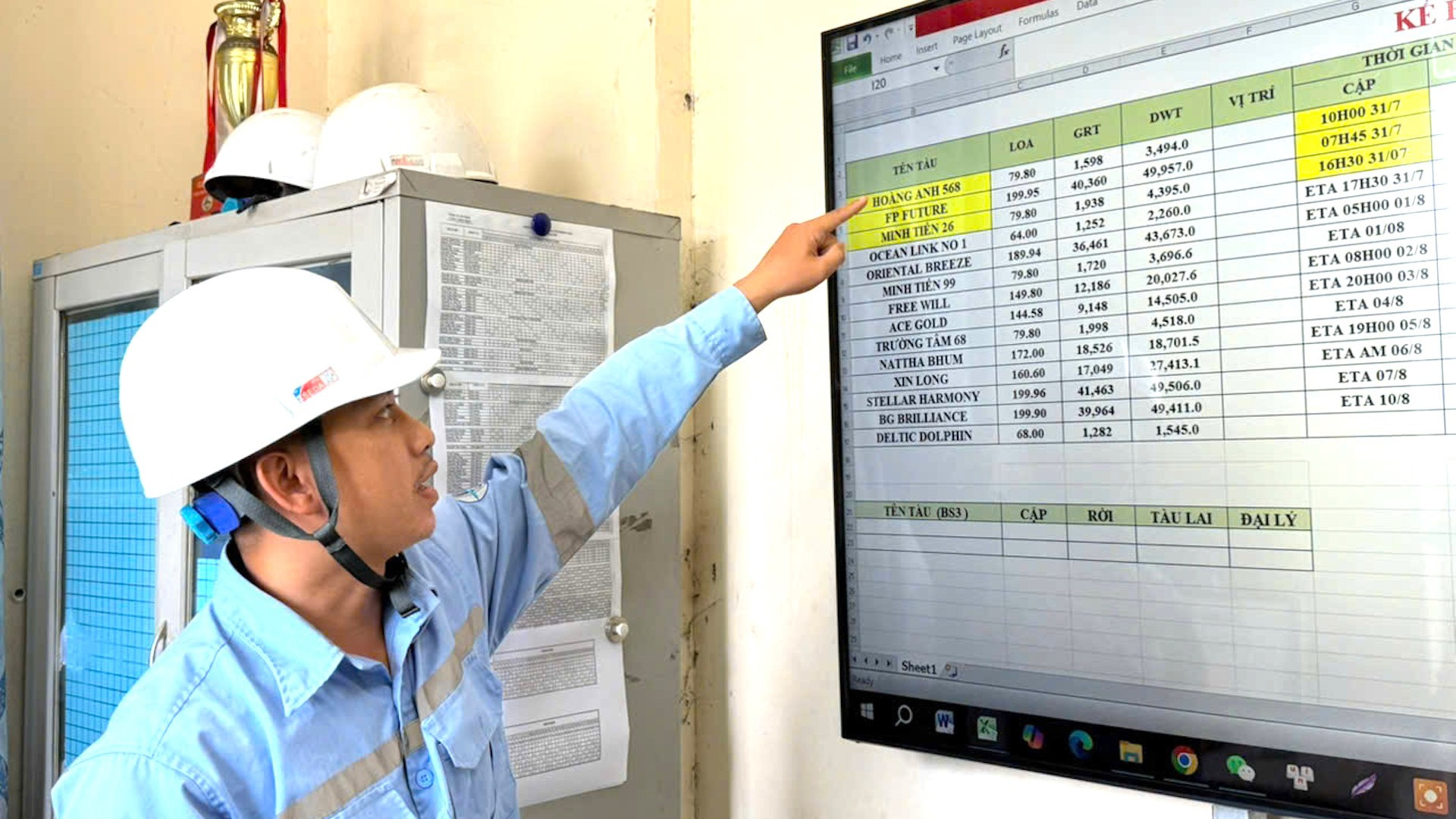 Điều phối tàu cập cảng Chân Mây. cang-21.jpg