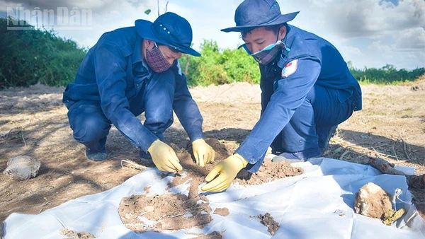 Đội K91 tìm thấy 3 hài cốt liệt sĩ Việt Nam.