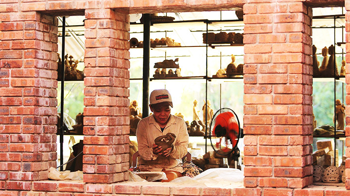 Kiến trúc gạch thẻ.