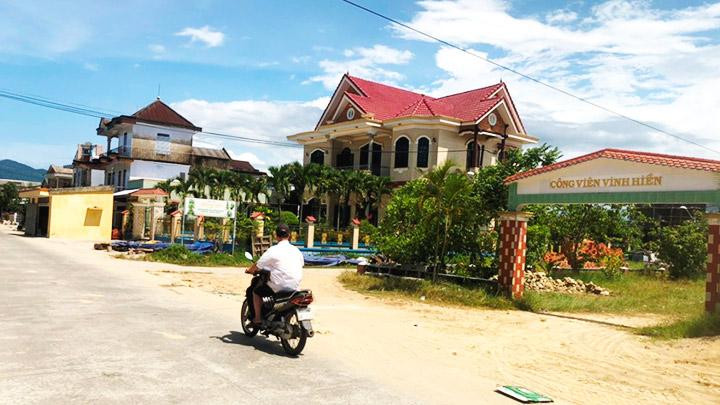 Một góc khu đô thị mới thuộc xã Vinh Hiền, huyện Phú Lộc (Thừa Thiên Huế).