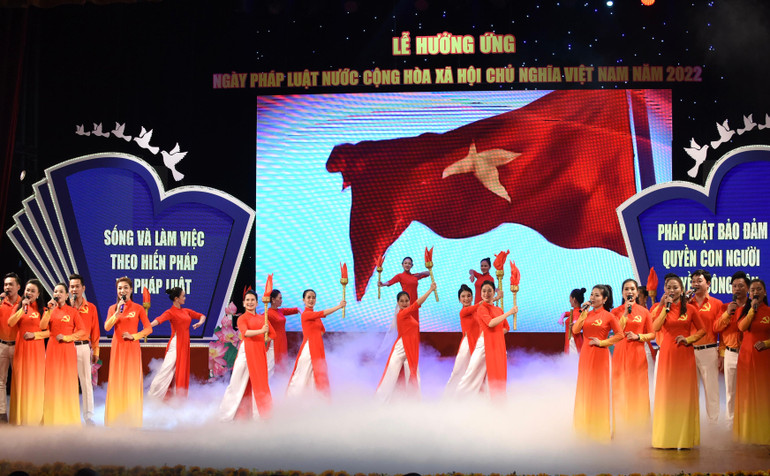 Một tiết mục văn nghệ tại chương trình.