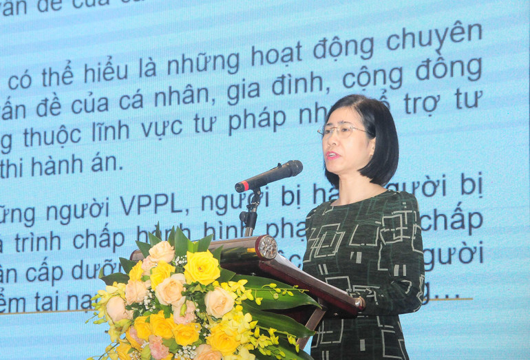 Bà Lê Thị Vân Anh, Phó Vụ trưởng Vụ pháp luật hình sự-hành chính (Bộ Tư pháp).
