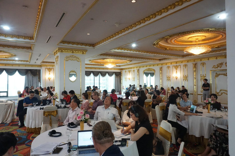 Quang cảnh lễ công bố nghiên cứu. Quang cảnh lễ công bố nghiên cứu.