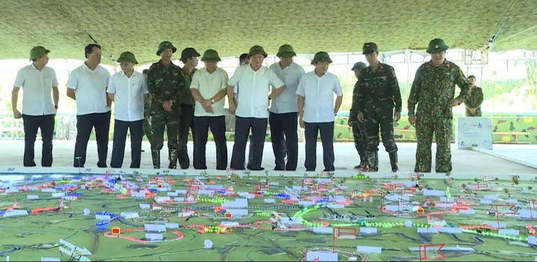 Các sa bàn diễn tập khu vực phòng thủ được tỉnh Thái Bình chuẩn bị kỹ lưỡng, đáp ứng yêu cầu chất lượng.