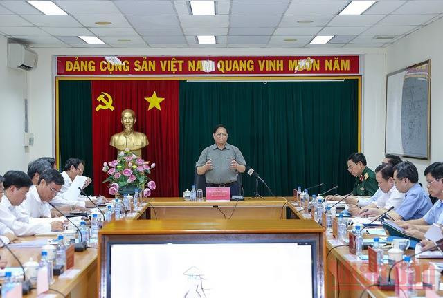Thủ tướng Phạm Minh Chính phát biểu tại buổi họp. (Ảnh: Nhật Bắc)