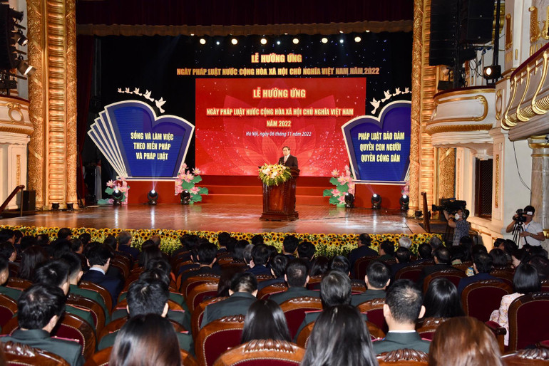 Quang cảnh buổi lễ.