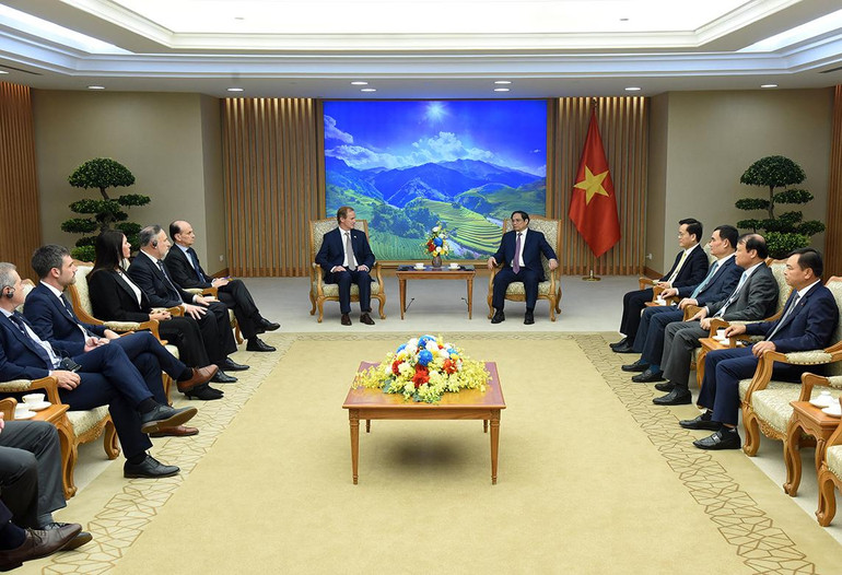 Quang cảnh buổi tiếp.