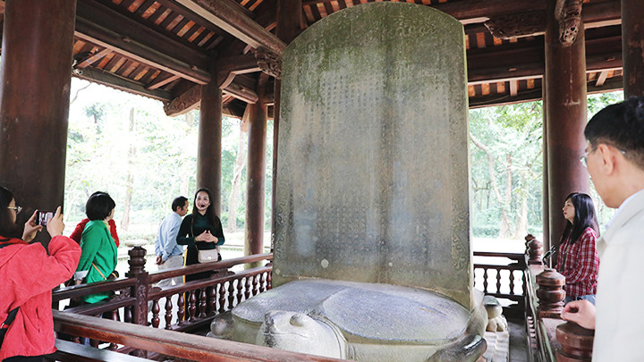 Bia đá Vĩnh Lăng có tuổi đời hơn 500 năm.