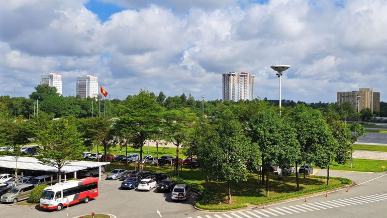 Một góc Trung tâm hành chính tỉnh Bình Dương.