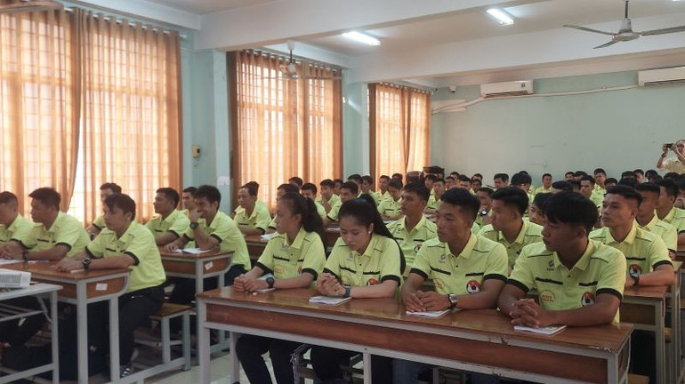 Tham gia khóa đào tạo có 74 học viên nam và 2 học viên nữ