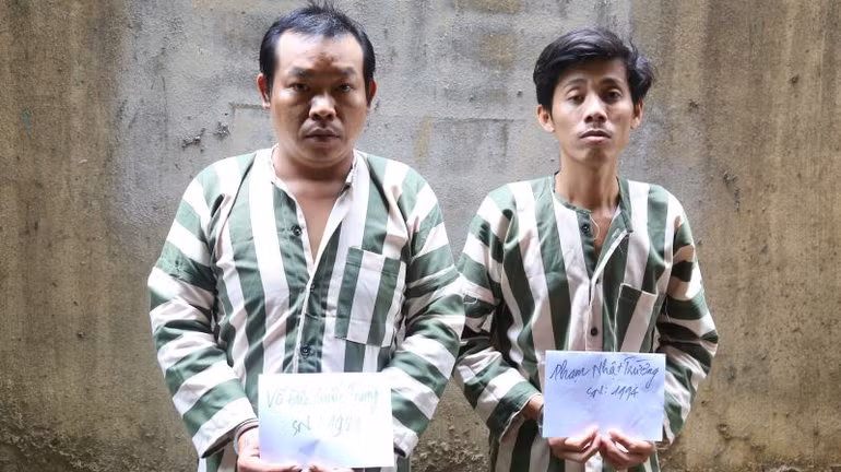 Đối tượng Võ Đức Quốc Trung và đối tượng Phạm Nhật Trường bị tạm giữ.