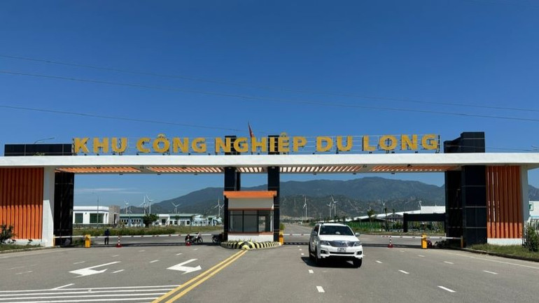Một góc Khu công nghiệp Du Long tại tỉnh Ninh Thuận.