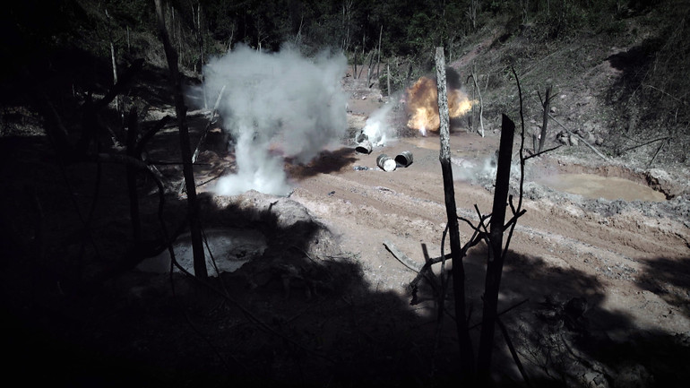 Cảnh chiến trường.