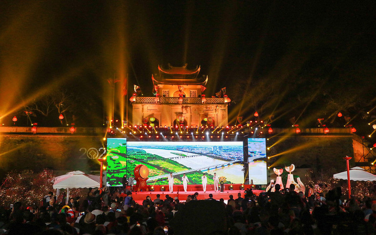 Một tiết mục nghệ thuật trong chương trình.