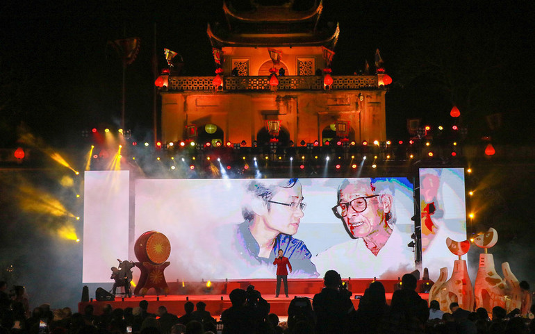 Một tiết mục trong đêm nghệ thuật.