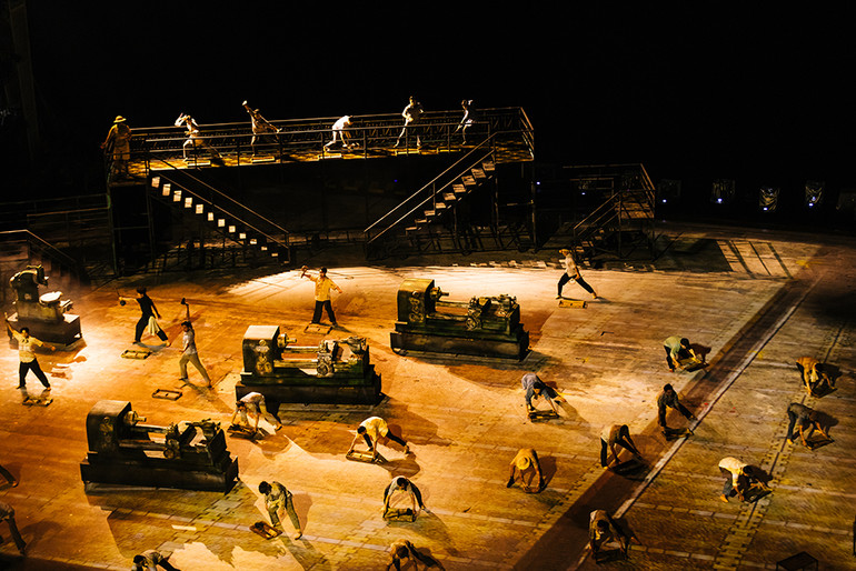 Tái hiện hình ảnh xưởng đóng tàu Ba Son.