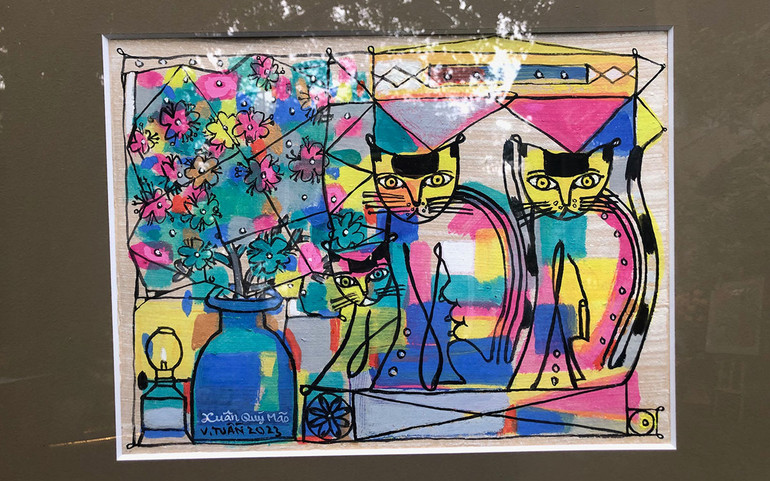 Tác phẩm của họa sĩ Vũ Đình Tuấn.
