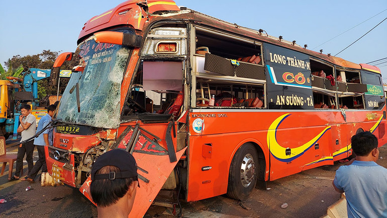 Hiện trường vụ tai nạn.