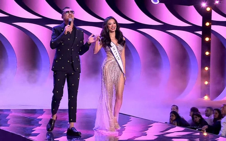 Nguyễn Huỳnh KIm Duyên tại cuộc thi. (Ảnh: Vietnam Beauties)