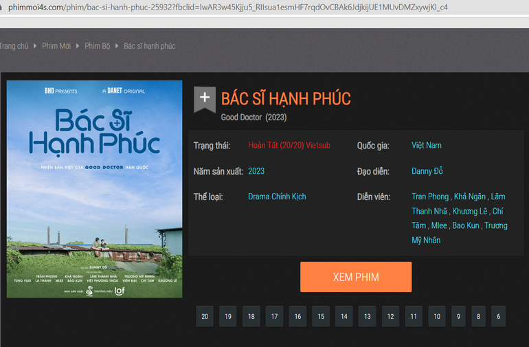 Phim đã đăng tải hết 20 tập trên web phimmoi4s.com. Phim đã đăng tải hết 20 tập trên web phimmoi4s.com.