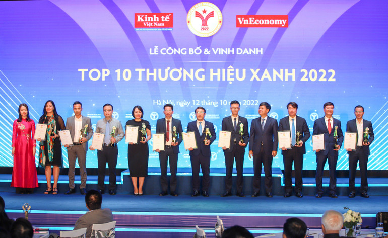 Vinh danh Top 10 thương hiệu Xanh.