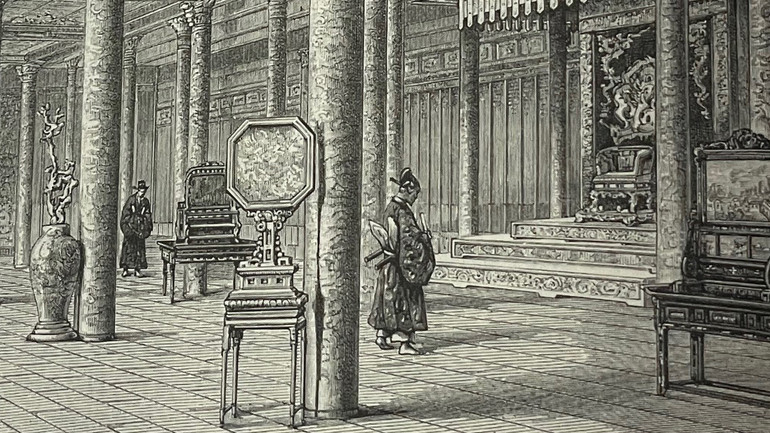 Tranh minh họa trong cuốn “Một chiến dịch ở Bắc Kỳ”.