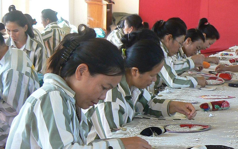 Phạm nhân trong quá trình cải tạo, được Trại giam Gia Trung tư vấn, tạo điều kiện học nghề.