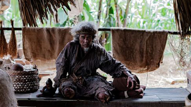 Tạo hình nhân vật lão ăn mày do nghệ sĩ Phú Đôn đóng.