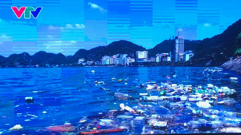 Rác thải nhựa trên biển. (Cảnh trong phim)