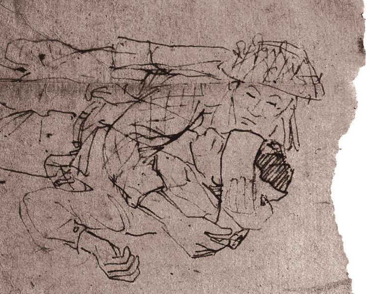 Chăm sóc thương binh.