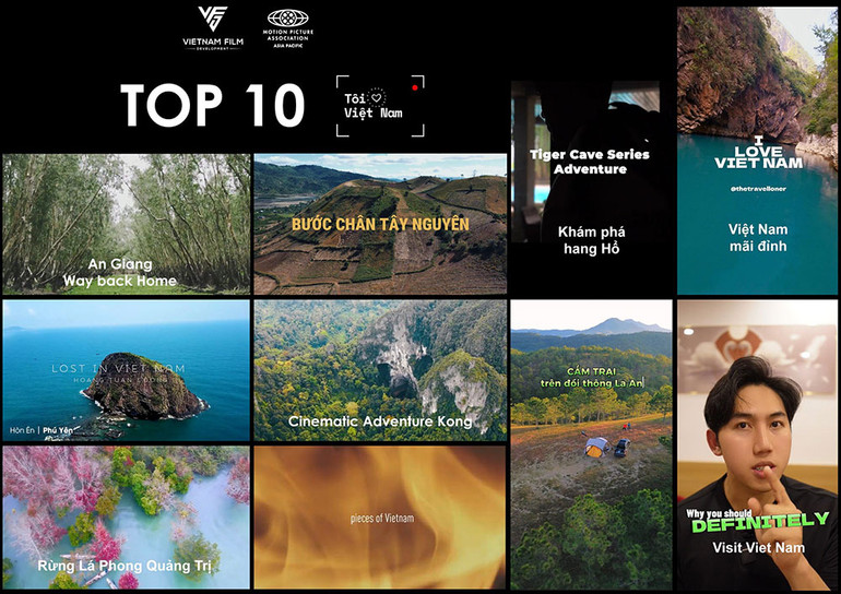 Các clip lọt vào vòng chung khảo.