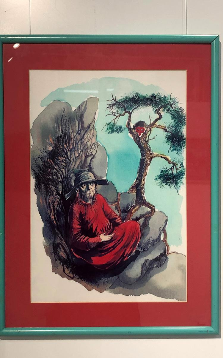 Tranh minh họa truyện "Tôn Ngộ Không".