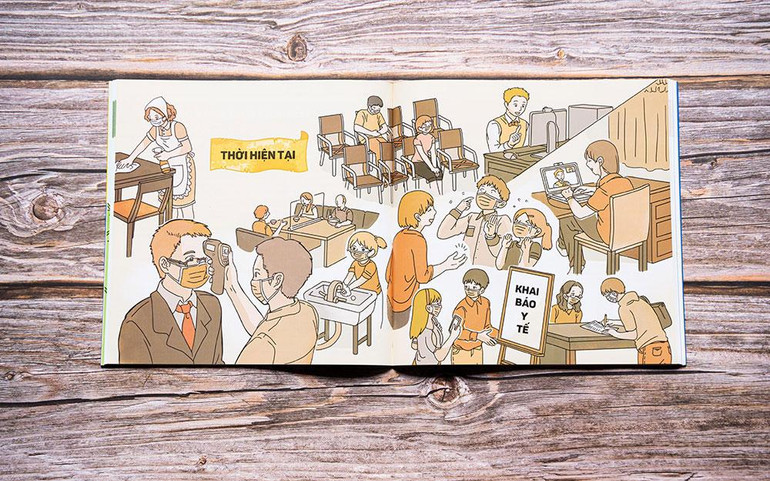 Một phần minh họa trong cuốn sách. (Ảnh: NXB Kim Đồng)