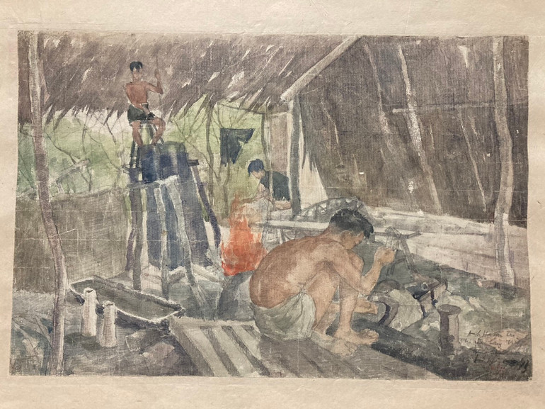 Dao găm rèn cho du kích. (Nguyễn Hiêm, 1945) Dao găm rèn cho du kích. (Nguyễn Hiêm, 1945)