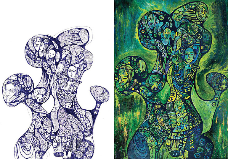 Những vẻ đẹp khác nhau từ hai phiên bản. Những vẻ đẹp khác nhau từ hai phiên bản.