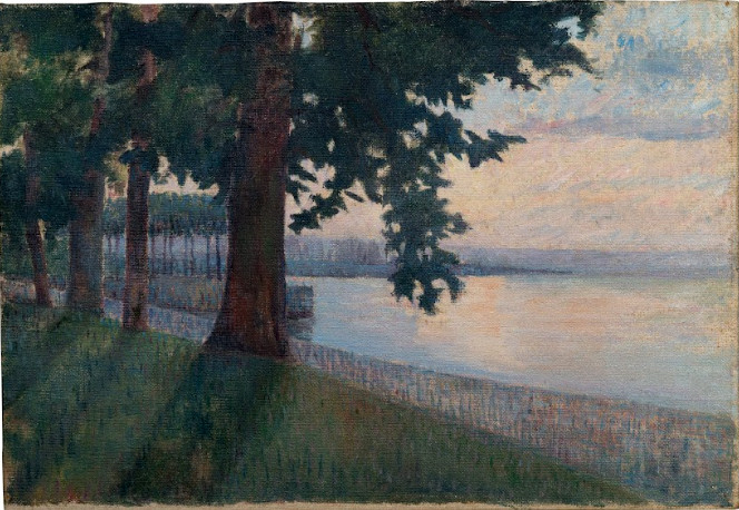 “Bờ rừng (hồ Geneva)”, khoảng năm 1920.