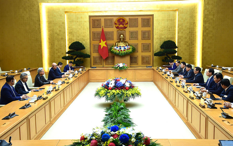 Quang cảnh buổi tiếp.