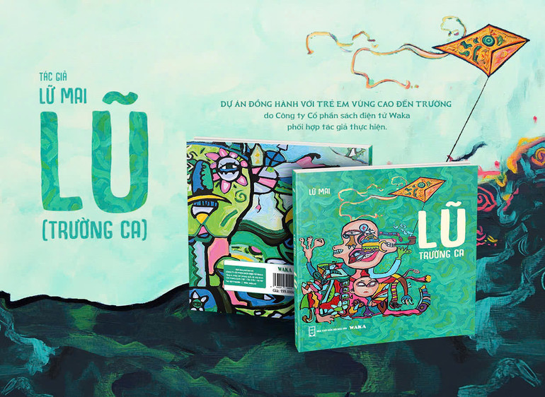 Trường ca “Lũ” của nhà thơ Lữ Mai. (Ảnh: NVCC)