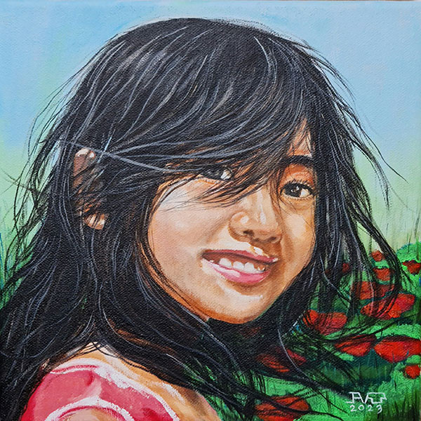 Một tác phẩm của họa sĩ Nguyễn Anh Vũ.