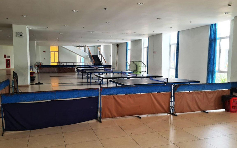 Nhiều phòng học năng khiếu bỏ không, hư hỏng, vắng bóng học viên.