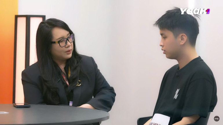 Nhà sản xuất Ngô Vân Hạnh và thí sinh Nam Minh.