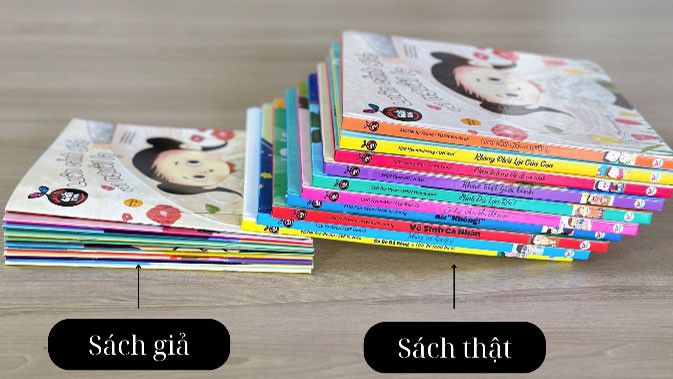Sách giả in chất lượng kém gây ảnh hưởng đến sách thật. (Ảnh: Tân Việt Books) Sách giả in chất lượng kém gây ảnh hưởng đến sách thật. (Ảnh: Tân Việt Books)