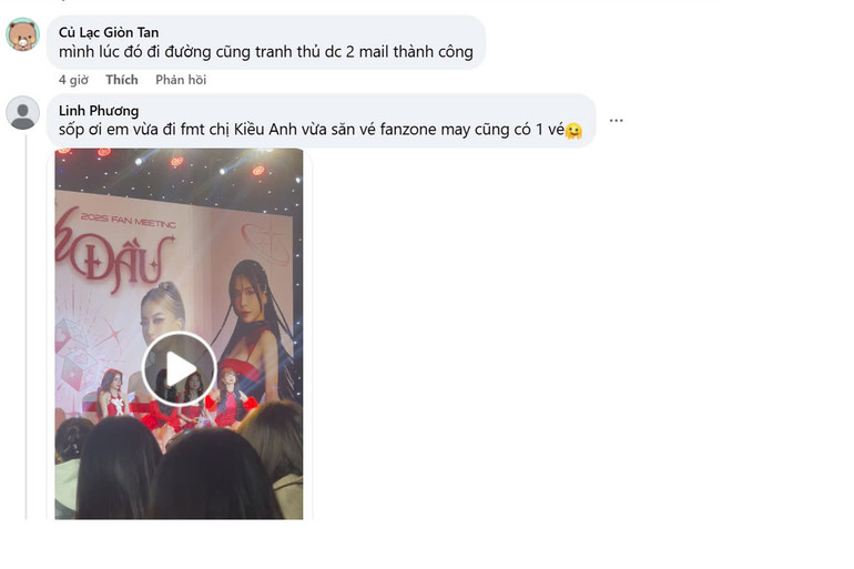 Fan chỉ cho nhau cách "săn vé". (Ảnh chụp màn hình)