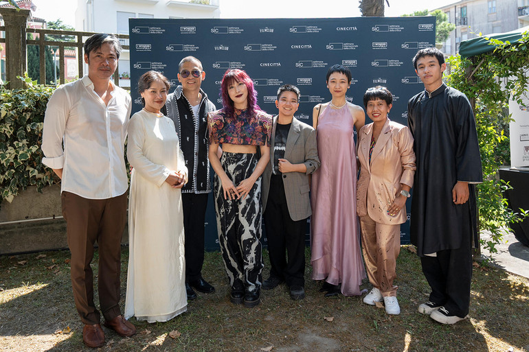 Đoàn làm phim tại Liên hoan phim Venice 2024.