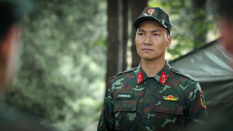 Mạnh Trường trong vai Trung tá Lê Nguyên Đại.