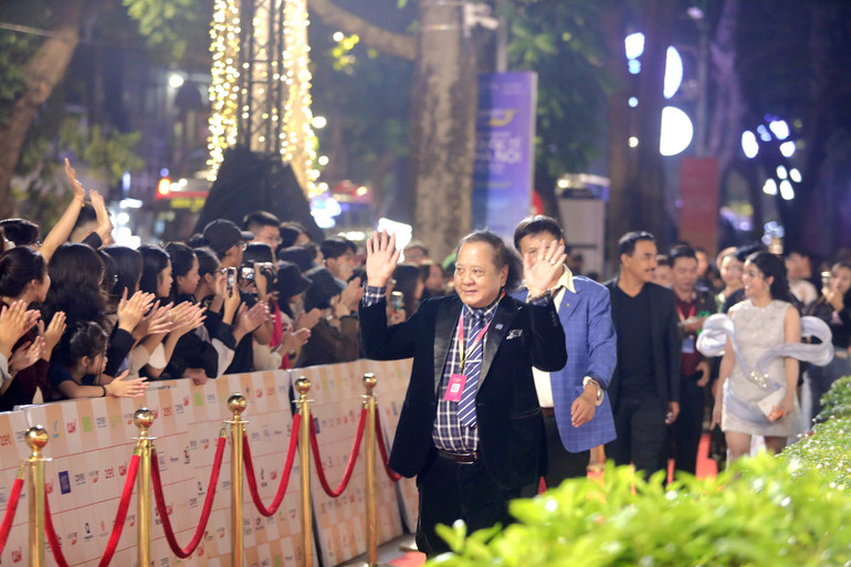 Chủ tịch Hội Điện ảnh Việt Nam Đỗ Lệnh Hùng Tú tại Liên hoan phim.