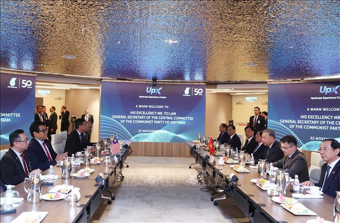 Tổng Bí thư Tô Lâm làm việc với Tập đoàn Dầu khí Quốc gia Malaysia