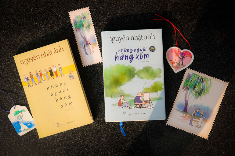 Bìa truyện dài “Những người hàng xóm” của nhà văn Nguyễn Nhật Ánh.