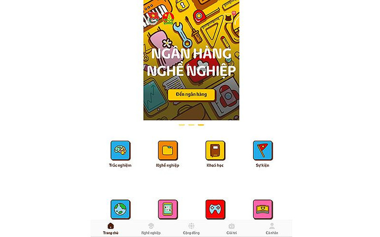 Giao diện chính của ứng dụng.